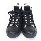 Hermes Jimmy Fleece Shearling High Cut Sneakers — view 2