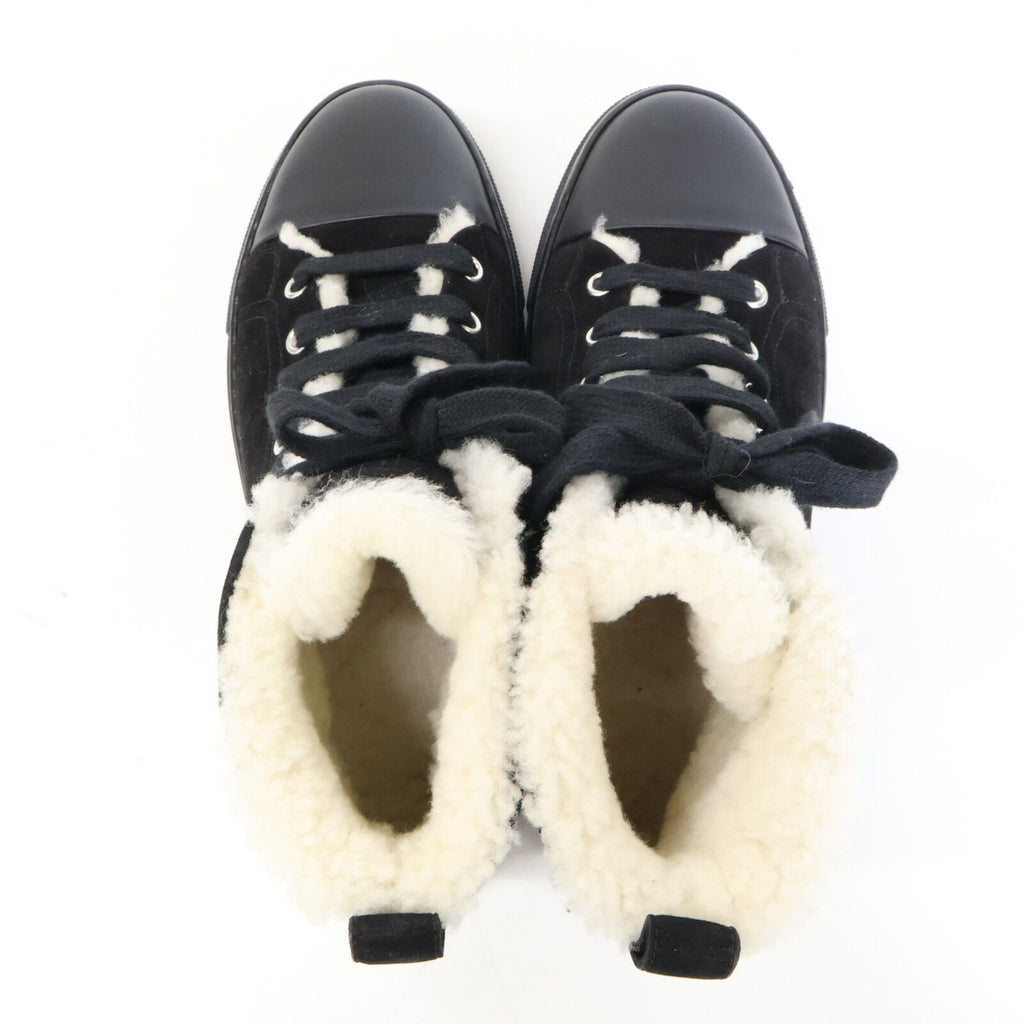 Hermes Jimmy Fleece Shearling High Cut Sneakers — view 5