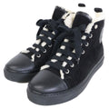 Hermes Jimmy Fleece Shearling High Cut Sneakers