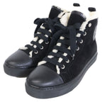 Hermes Jimmy Fleece Shearling High Cut Sneakers