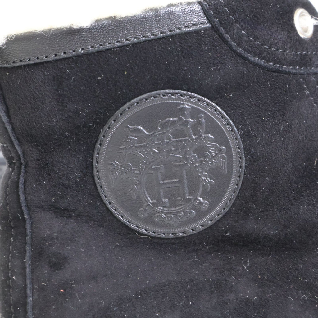 Hermes Jimmy Fleece Shearling High Cut Sneakers — view 7