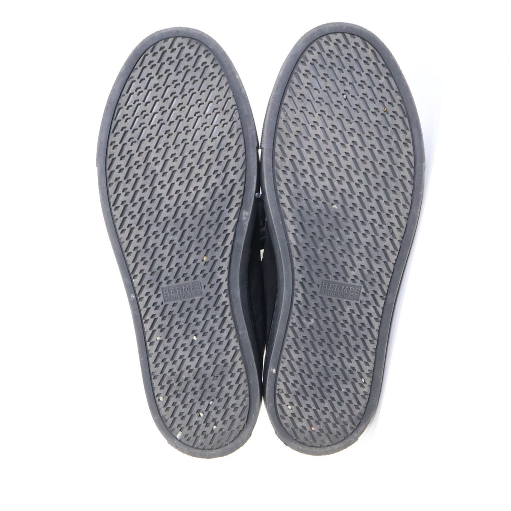 Hermes Jimmy Fleece Shearling High Cut Sneakers — view 6