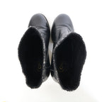 Chanel CC Logo Tweed Replacement Leather Short Boots — view 5