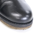 Chanel CC Logo Tweed Replacement Leather Short Boots — view 8