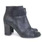 Chanel CC Logo Belt Side Zip Short Boots — view 4