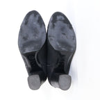 Chanel CC Logo Belt Side Zip Short Boots — view 6