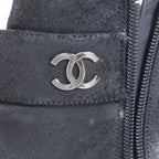 Chanel CC Logo Belt Side Zip Short Boots — view 8