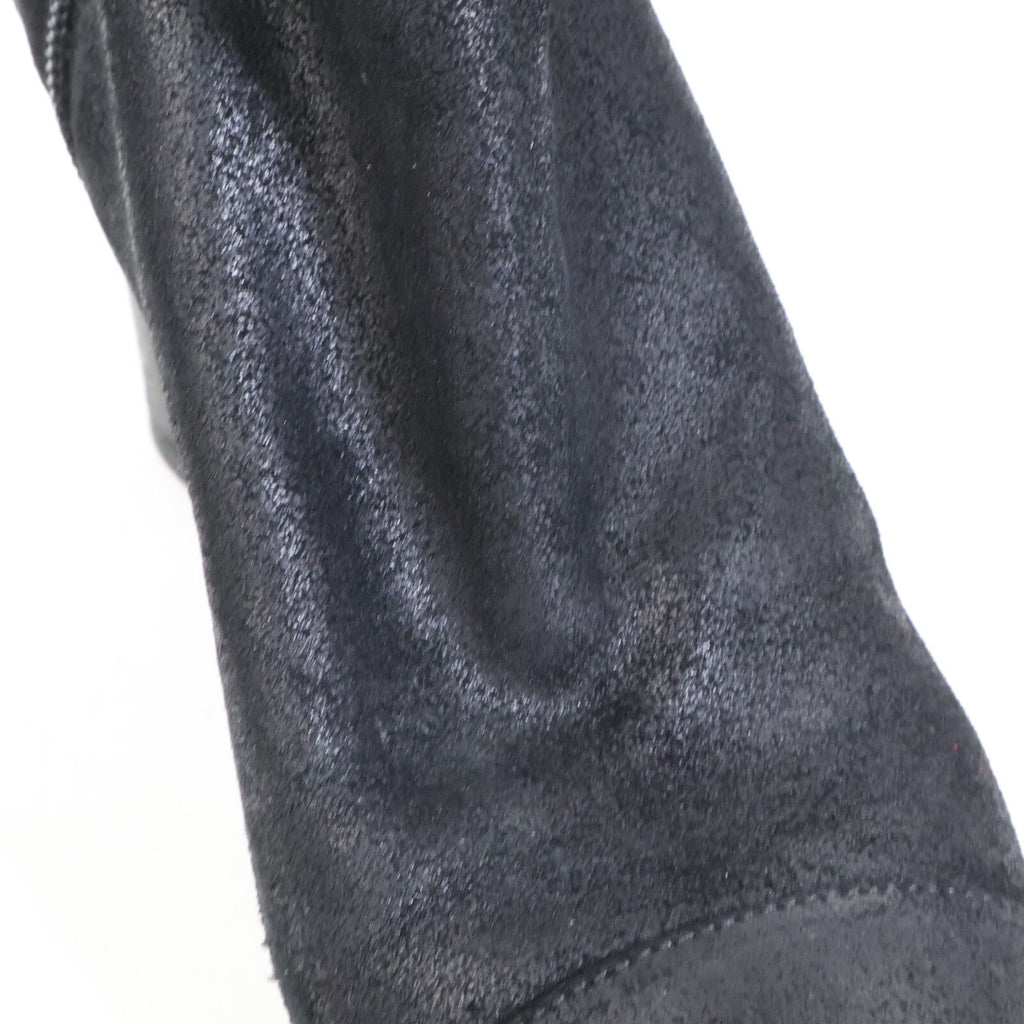 Chanel CC Logo Belt Side Zip Short Boots — view 9