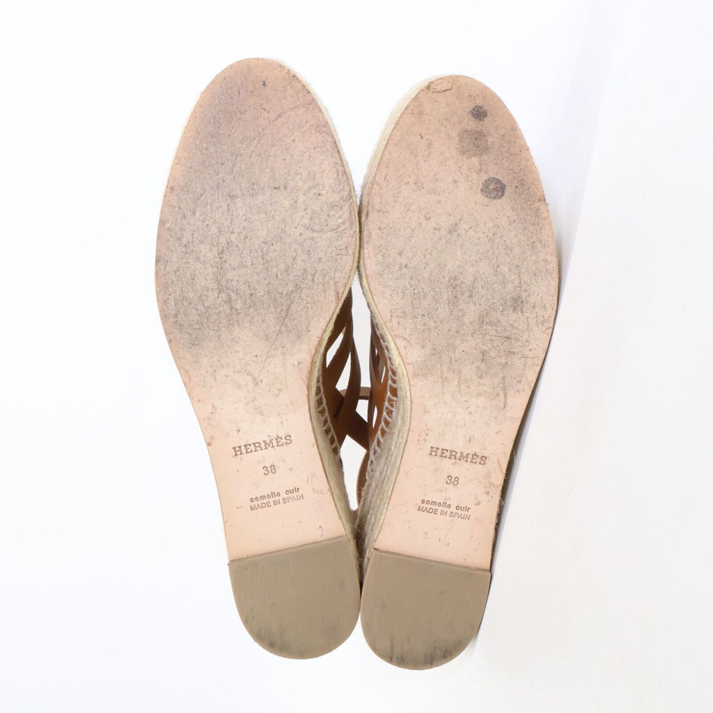Hermes Catalia Wedge Sole Espadrille Sandals — view 6