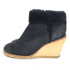 Chanel Shearling Fleece Wedge Sole Short Boots No Indicated — view 2