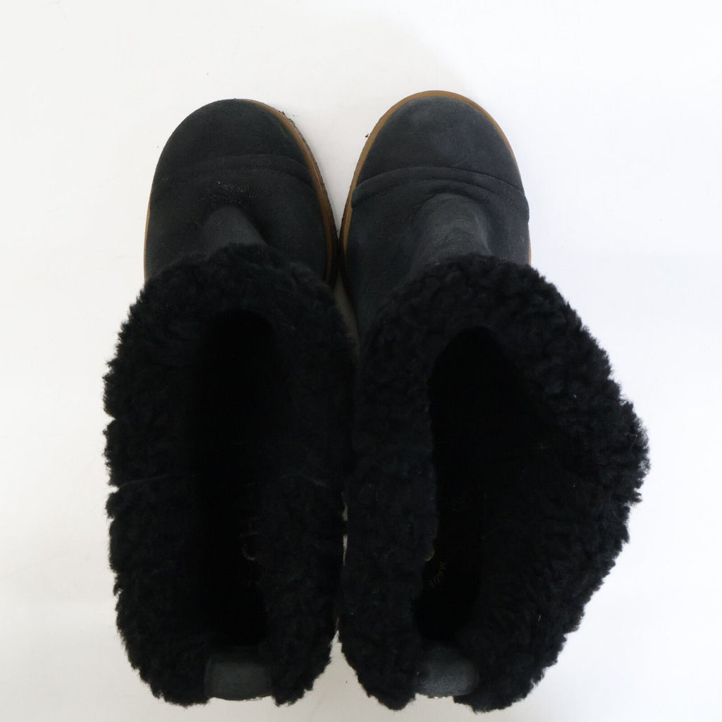 Chanel Shearling Fleece Wedge Sole Short Boots No Indicated — view 5