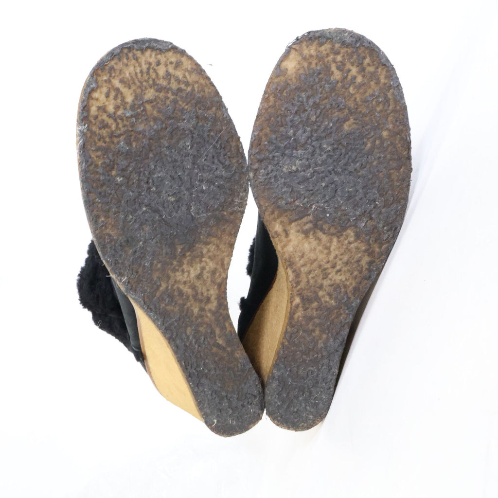 Chanel Shearling Fleece Wedge Sole Short Boots No Indicated — view 6