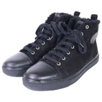 Hermes Jimmy Fleece Shearling High Cut Sneakers