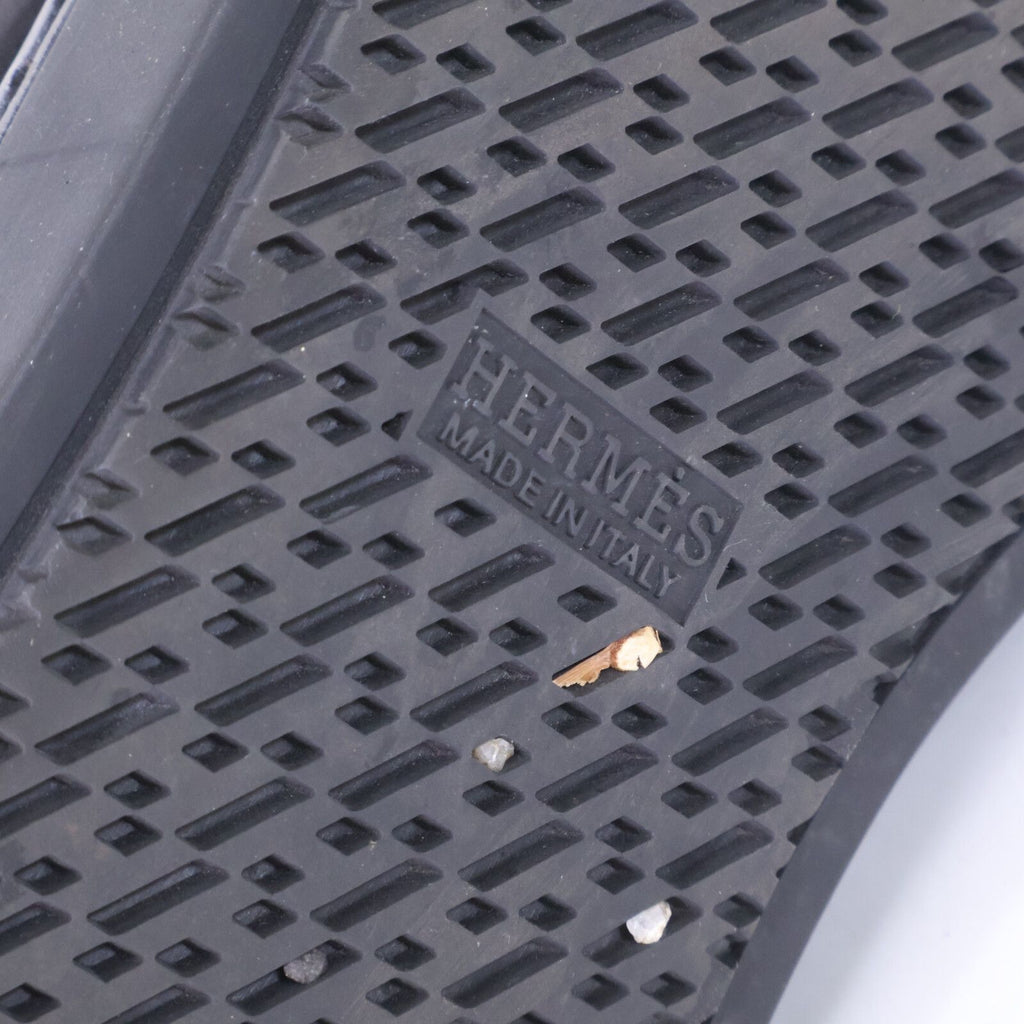 Hermes Jimmy Fleece Shearling High Cut Sneakers — view 9