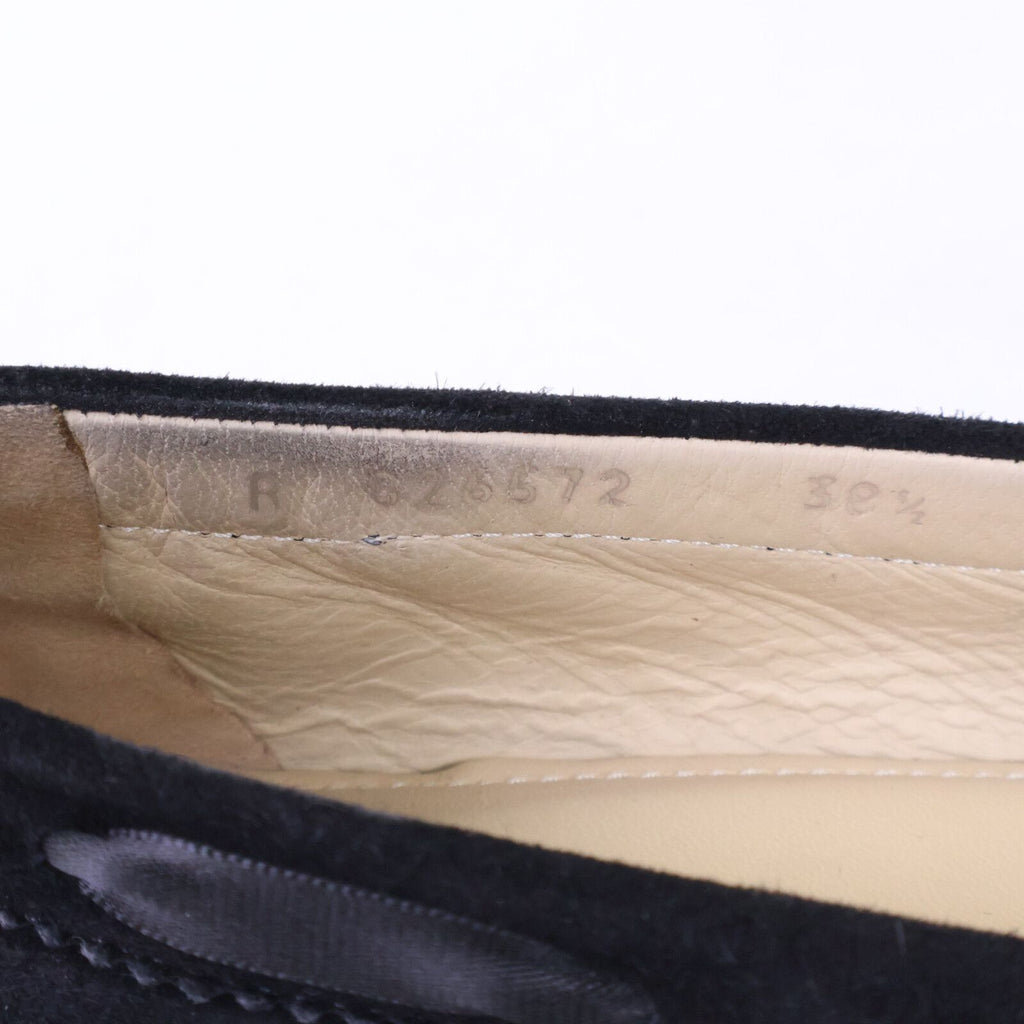 Chanel CC Logo Stitch Ribbon Suede Deck Shoes — view 8
