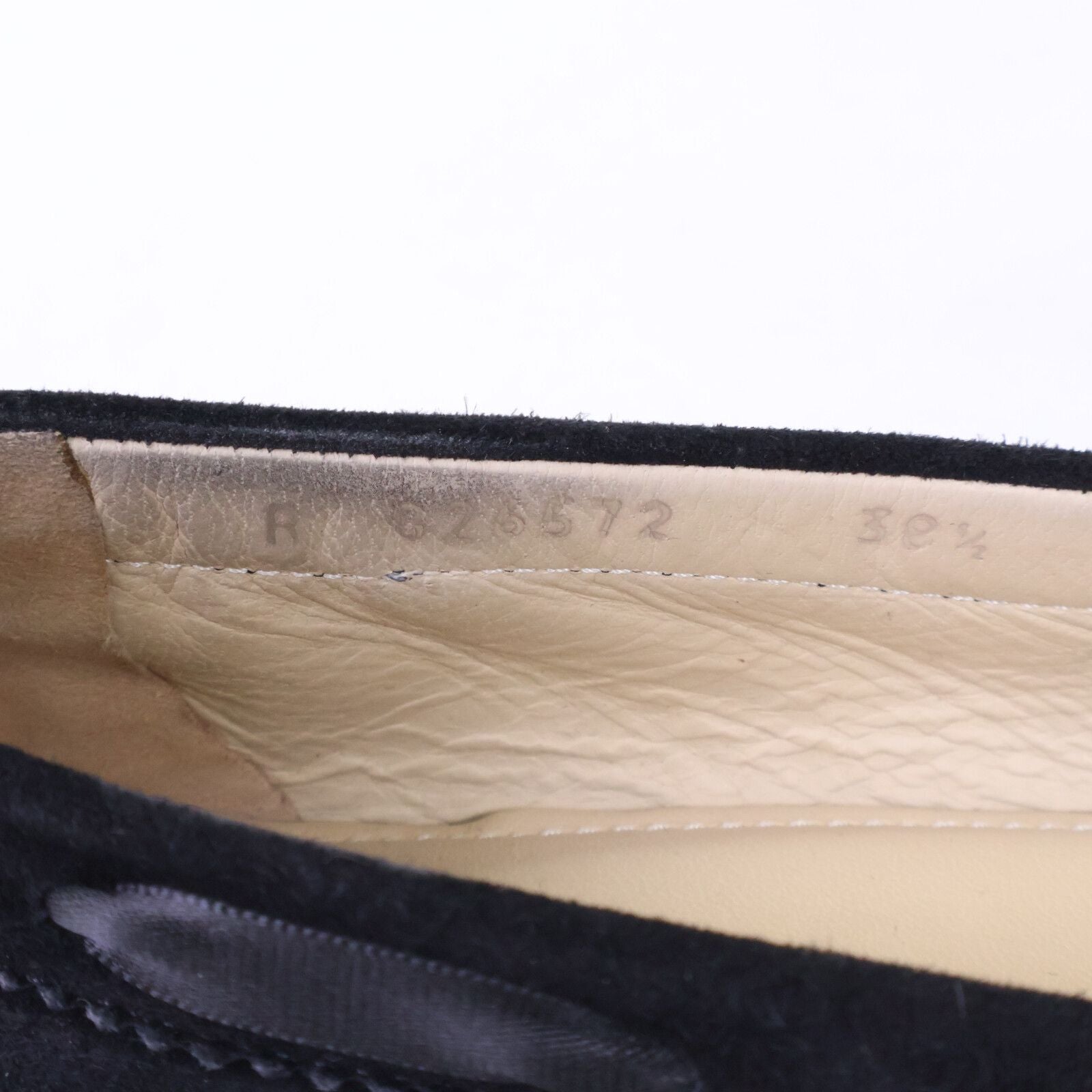 Chanel CC Logo Stitch Ribbon Suede Deck Shoes — view 8