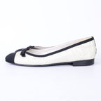 Chanel CC Logo Ribbon Ballet Shoes 39c — view 2