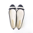 Chanel CC Logo Ribbon Ballet Shoes 39c — view 5