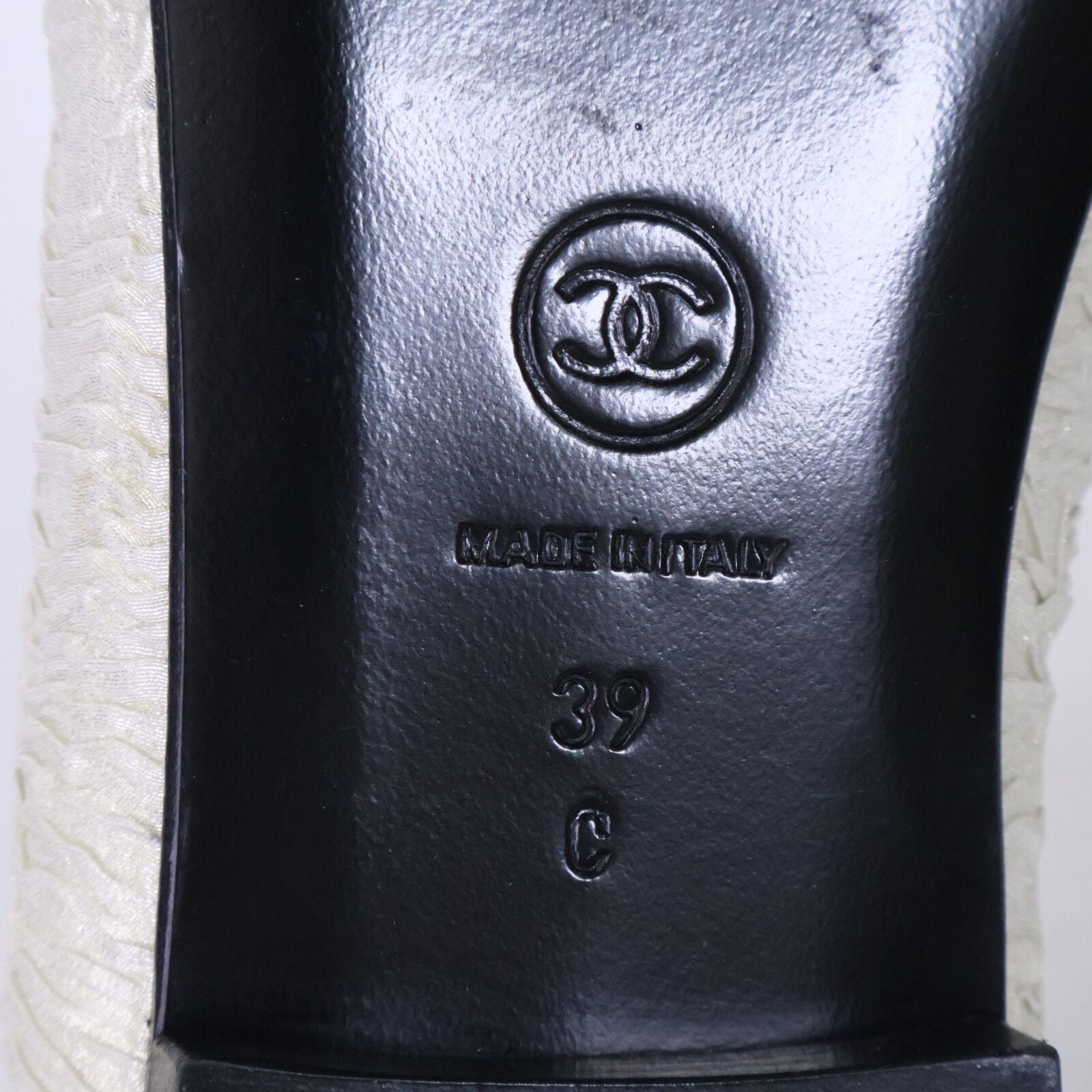 Chanel CC Logo Ribbon Ballet Shoes 39c — view 8