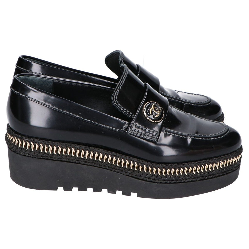 Chanel Chain Stitch CC Logo Loafers 36c — view 4