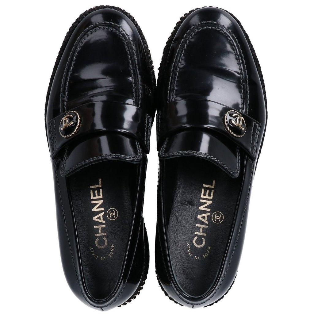 Chanel Chain Stitch CC Logo Loafers 36c — view 5