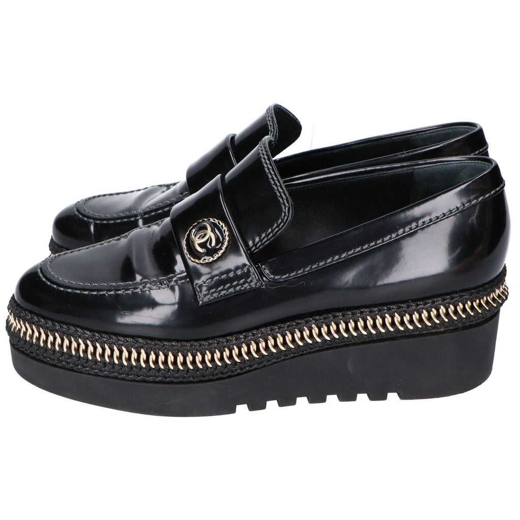 Chanel Chain Stitch CC Logo Loafers 36c — view 2