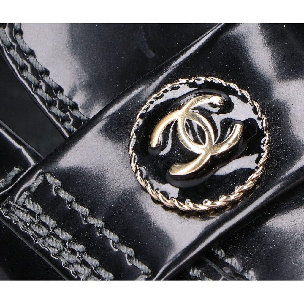 Chanel Chain Stitch CC Logo Loafers 36c — view 8