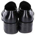 Chanel D CC Logo Plate Leather Thick Sole Loafers 36c — view 3
