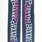 Chanel Ten Headband Ribbon Scarf Silk Multicolor CC Logo — view 6