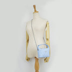 Chanel Classic Chain Clutch Light Blue Caviar Leather — view 9