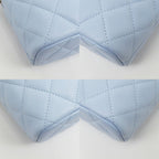 Chanel Classic Chain Clutch Light Blue Caviar Leather — view 4
