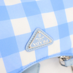 Prada Plaid Hobo Blue — view 2