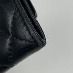 Chanel CC Logo Coin Case Quilted Lambskin Black — view 3