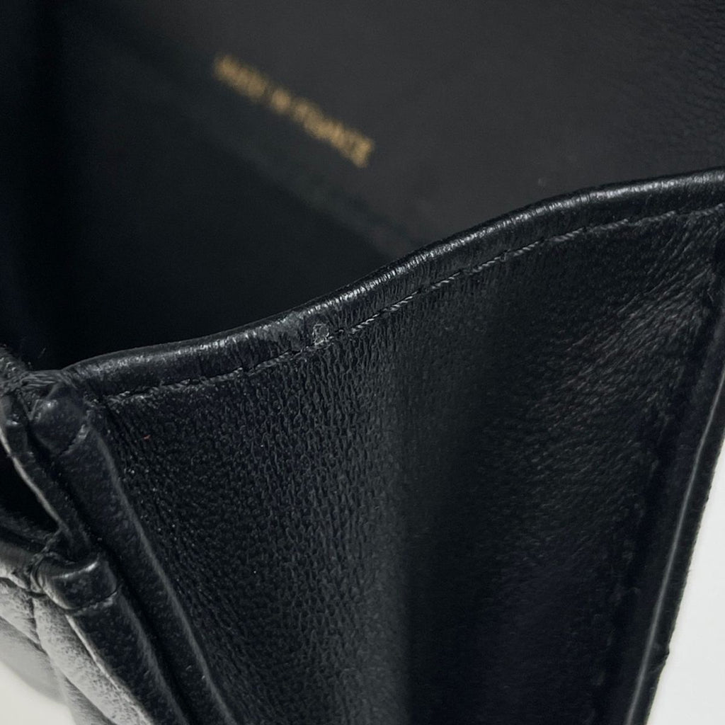Chanel CC Logo Coin Case Quilted Lambskin Black — view 4