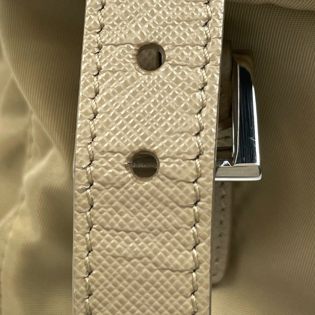 Prada Shoulder Bag Nylon Beige — view 4