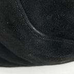 Fendi Zucca Logo Shoulder Bag Suede Black — view 3