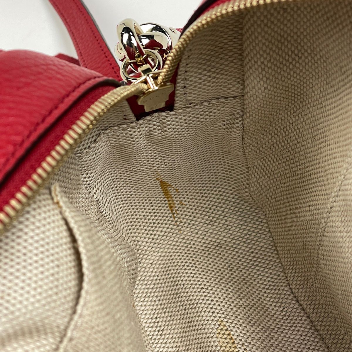 Gucci Soho Shoulder Bag Tassel Fringe Interlocking Leather — view 7