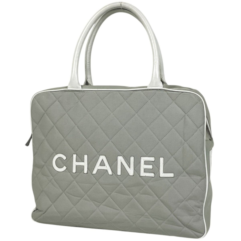 Chanel Sports Line Tote Canvas Light Gray