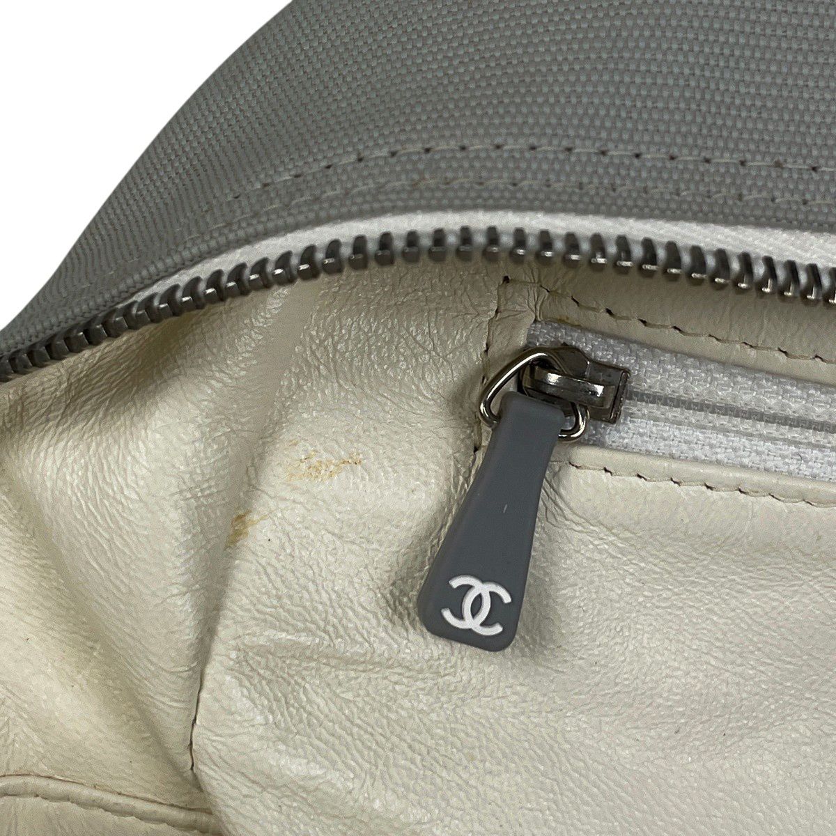 Chanel Sports Line Tote Canvas Light Gray — view 9
