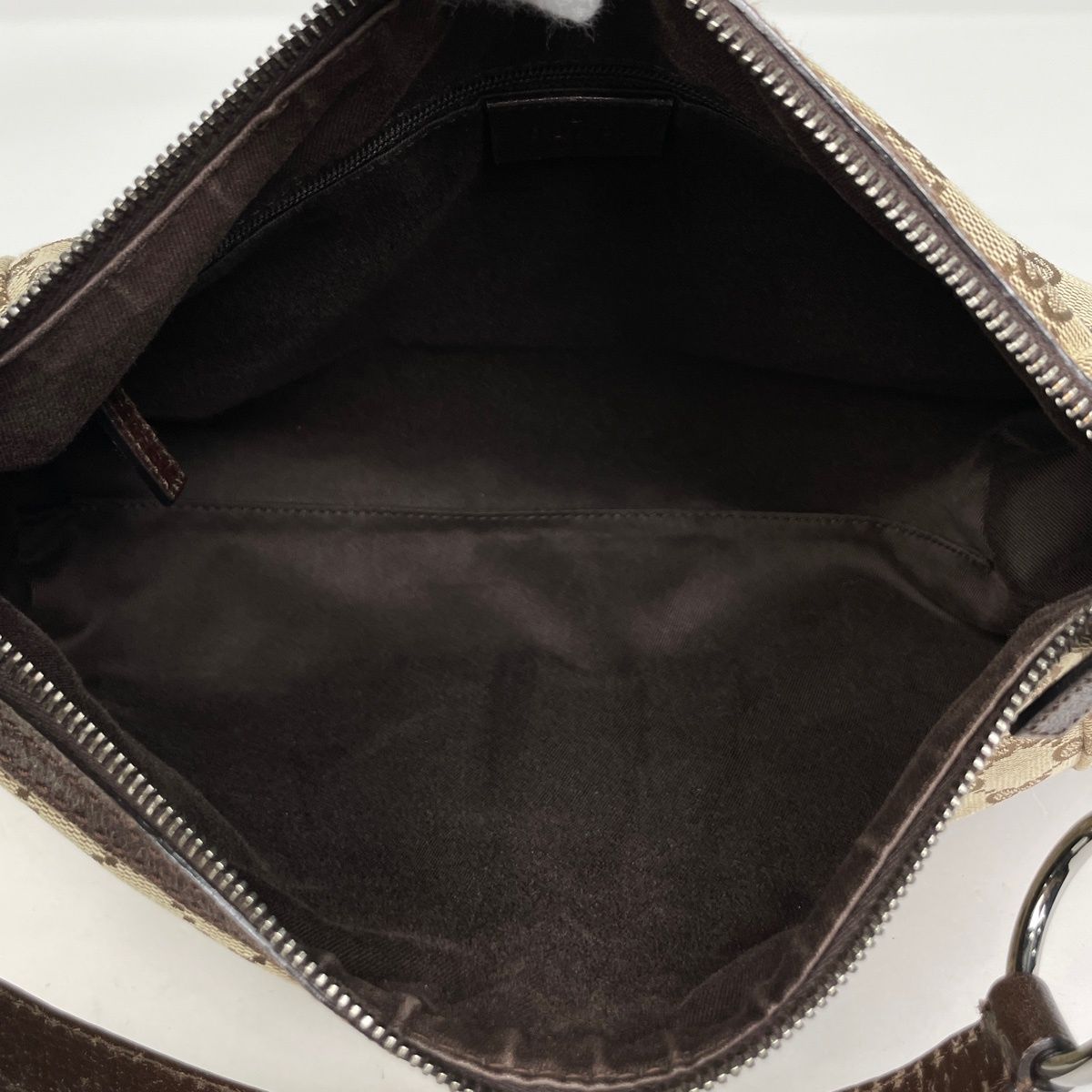 Gucci GG Pattern Handbag Shoulder Canvas Beige Brown — view 8