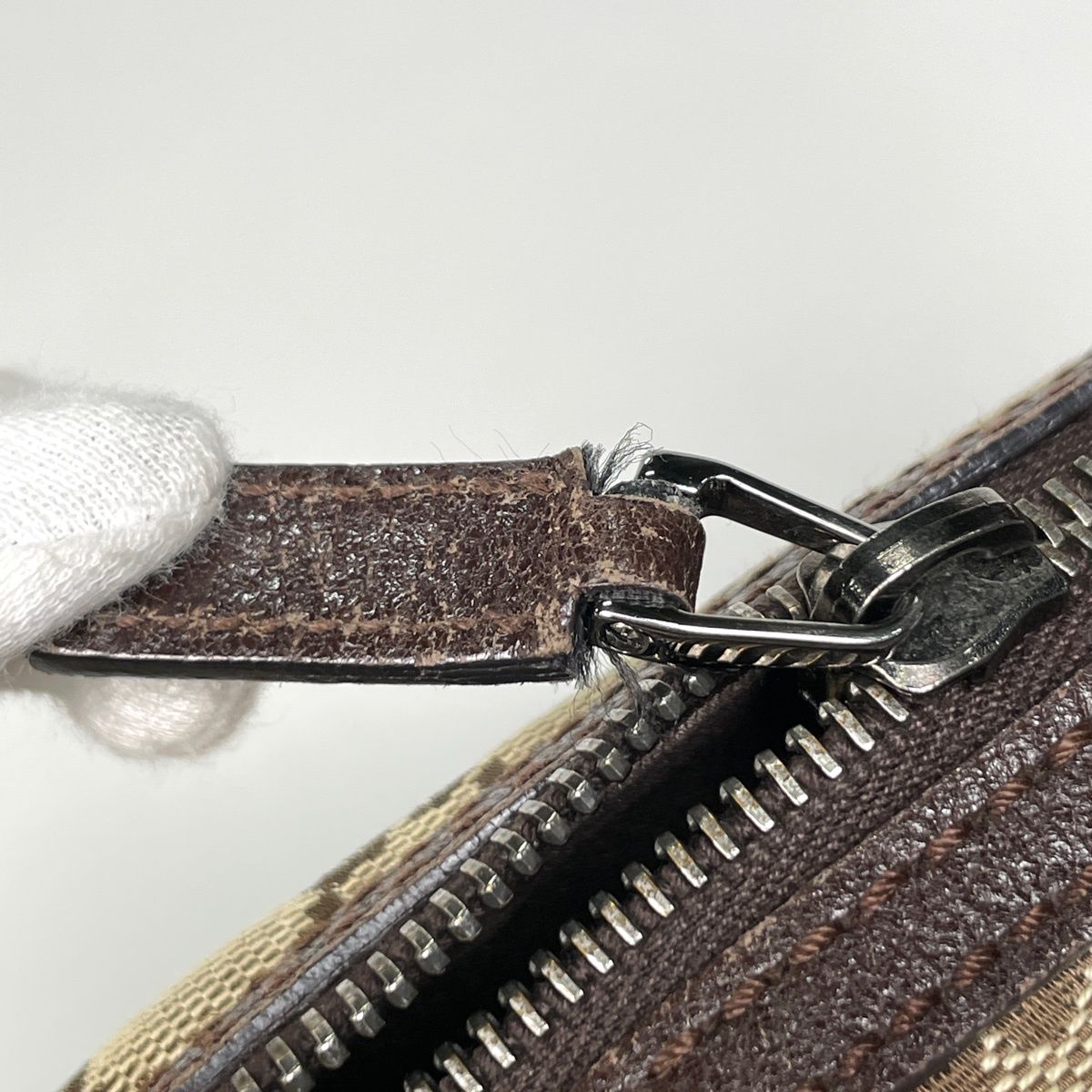 Gucci GG Pattern Handbag Shoulder Canvas Beige Brown — view 4