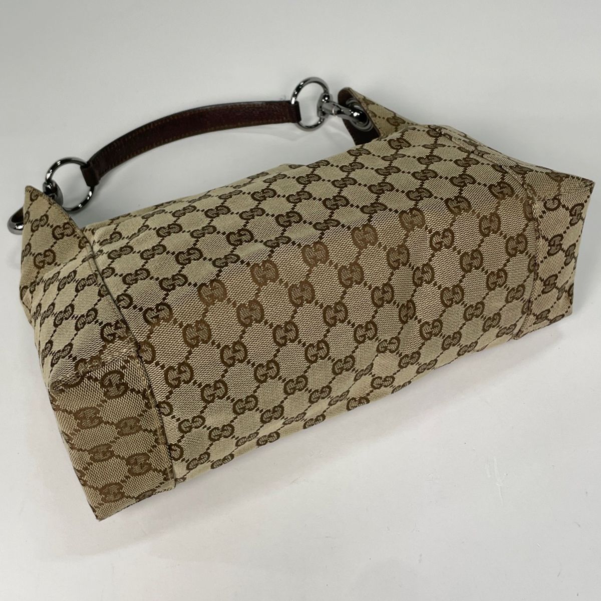 Gucci GG Pattern Handbag Shoulder Canvas Beige Brown — view 2