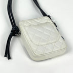 Chanel Cambon Line Shoulder Bag CC Logo Leather White — view 2