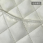 Chanel Cambon Line Shoulder Bag CC Logo Leather White — view 6