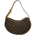 Louis Vuitton Pochette Croissant Shoulder Bag Monogram Brown