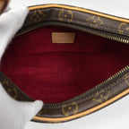 Louis Vuitton Pochette Croissant Shoulder Bag Monogram Brown — view 8