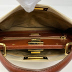 Fendi Peekaboo Handbag Canvas Beige — view 9
