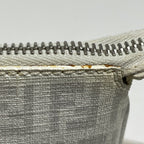Fendi Zucchino Pattern Chain Shoulder Bag Logo All Over Crossbody White — view 4