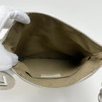 Fendi Zucchino Pattern Chain Shoulder Bag Logo All Over Crossbody White — view 8