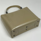 Dior Maris Pearl Handbag 2-Way Enamel Patent Leather Beige — view 2